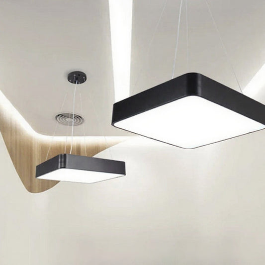 Solid Square Shape Customized Profile Hanging LED Light