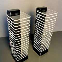 RGB LED Light Tower, Unique Floor Lamps for living room (2x Tower), Sound Reactive, Ambient Lighting, Color Changing Neon Table Lamp