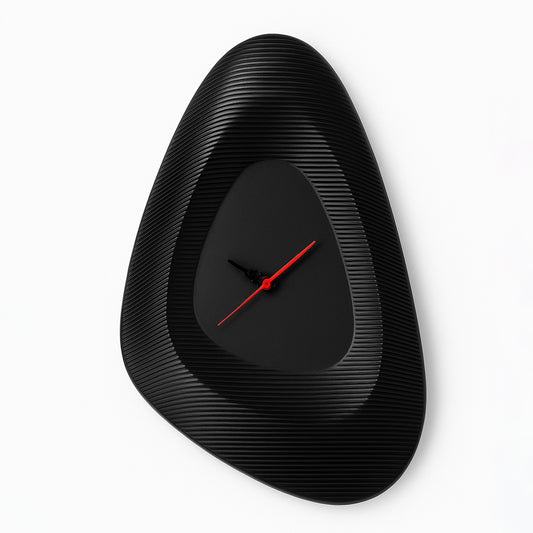 Dune Clock -Oversized luxury wall clock, 32.5x19.5 inches, modern premium decor piece for elegant interiors