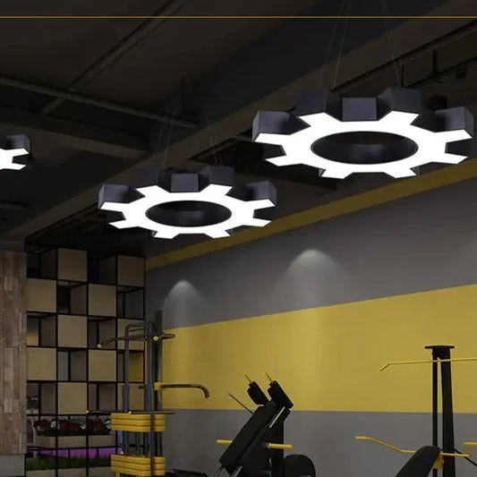 Gear Ring Shape Customized Profile Hanging Light