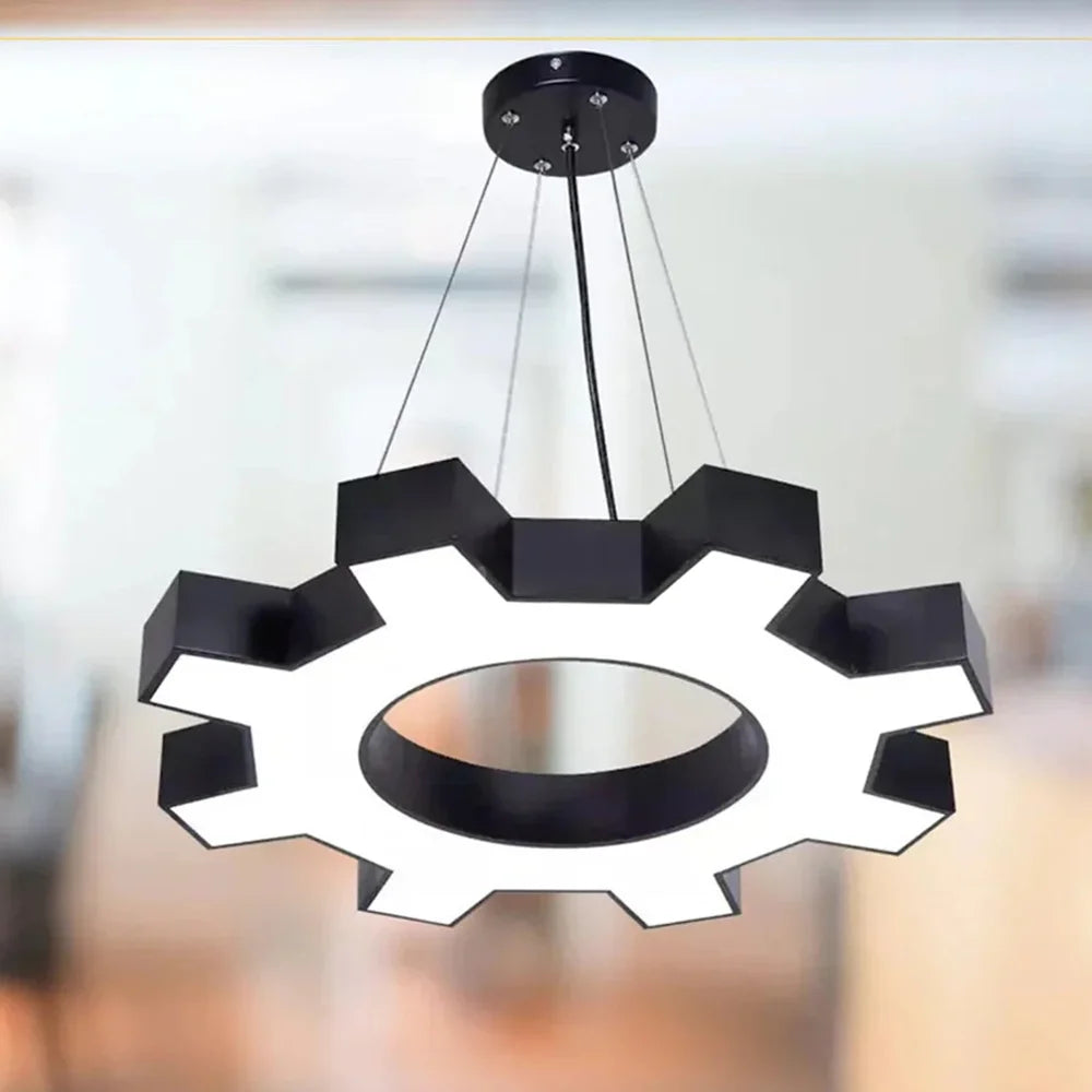 Gear Ring Shape Customized Profile Hanging Light