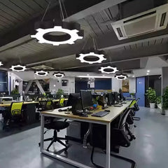 Gear Ring Shape Customized Profile Hanging Light